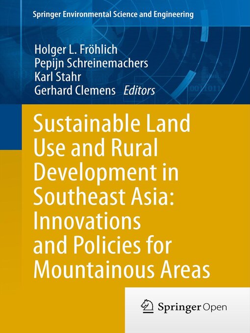 Title details for Sustainable Land Use and Rural Development in Southeast Asia by Holger L. Fröhlich - Available